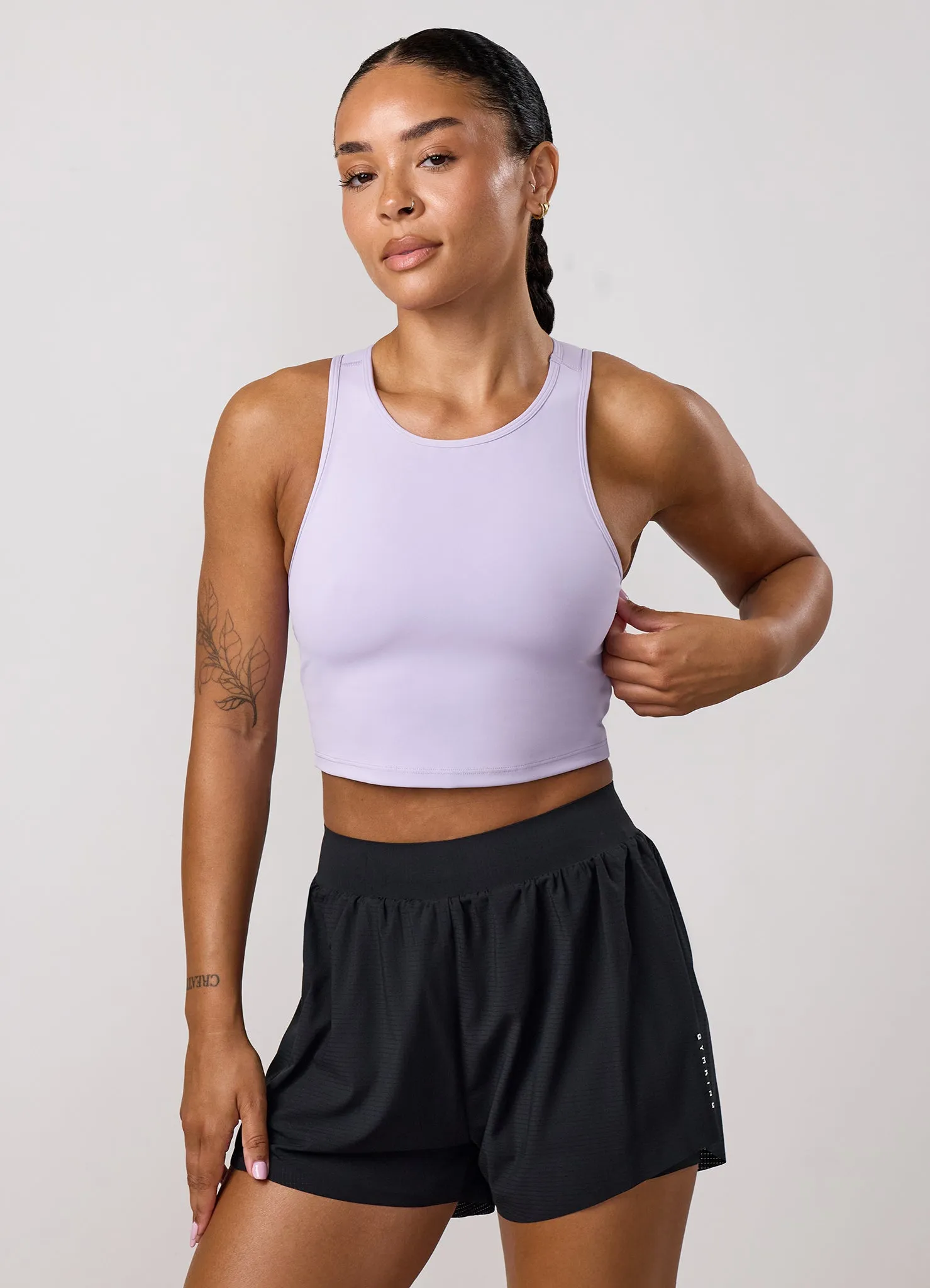 Gym King Precision Cut Out Tank - Lavender sold by The Gym King