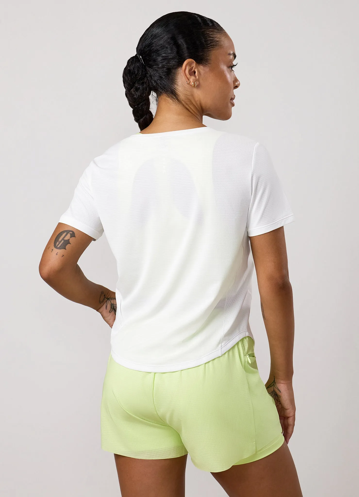 Gym King Precision Cap Sleeve T-Shirt - White sold by The Gym King product image thumbnail 3