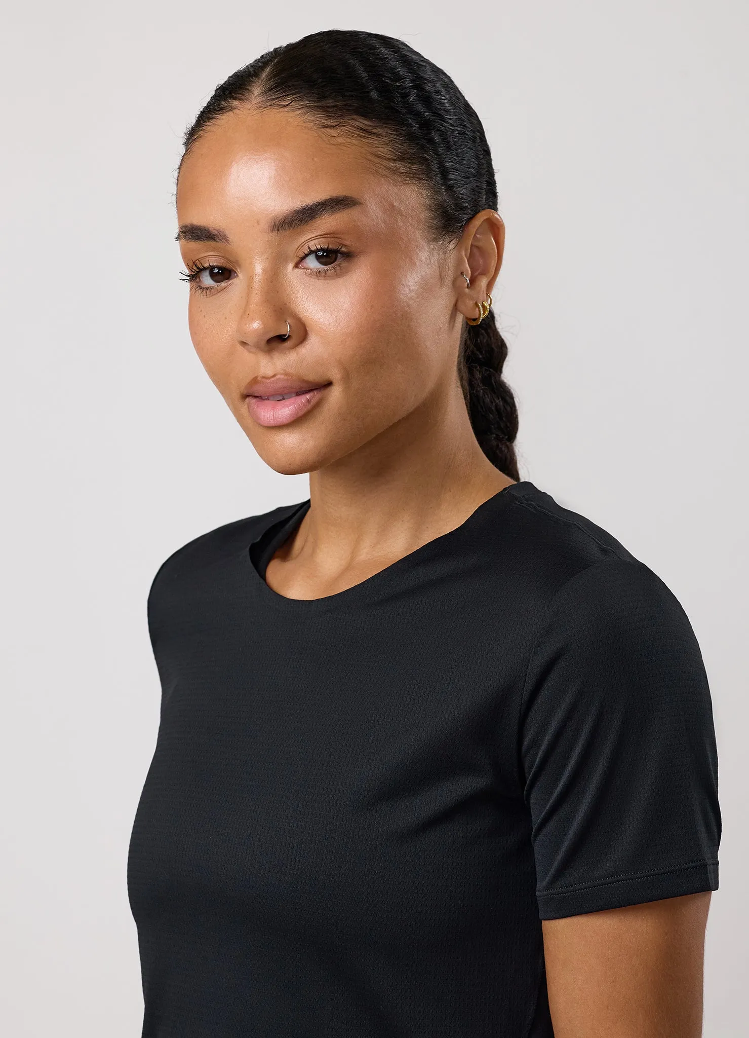 Gym King Precision Cap Sleeve T-Shirt - Black sold by The Gym King product image thumbnail 5