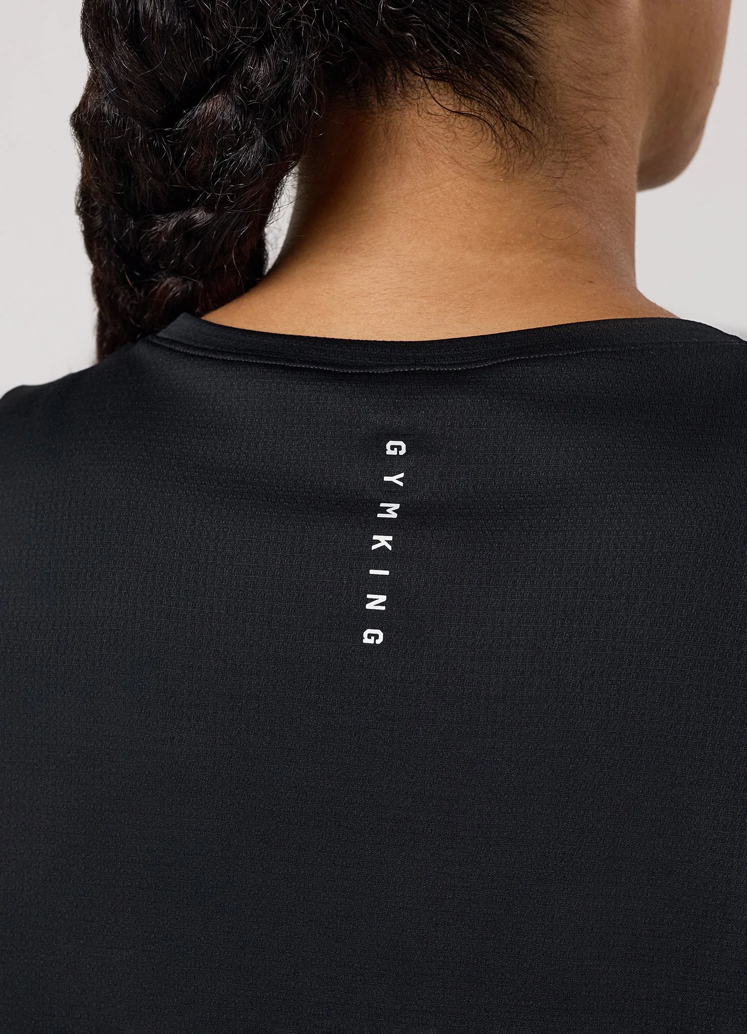 Gym King Precision Cap Sleeve T-Shirt - Black sold by The Gym King product image thumbnail 4