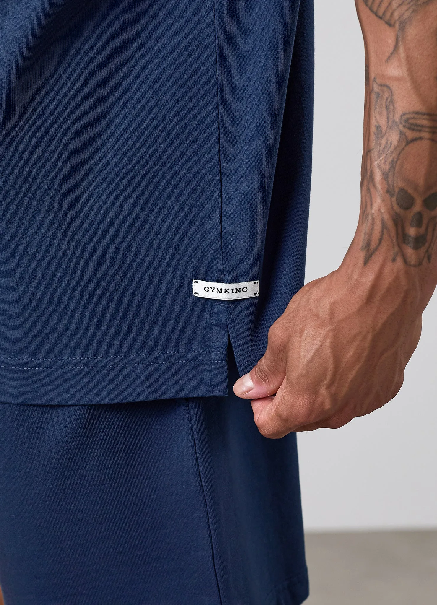 Gym King Limitless Washed T-Shirt - Rich Blue sold by The Gym King product image thumbnail 4