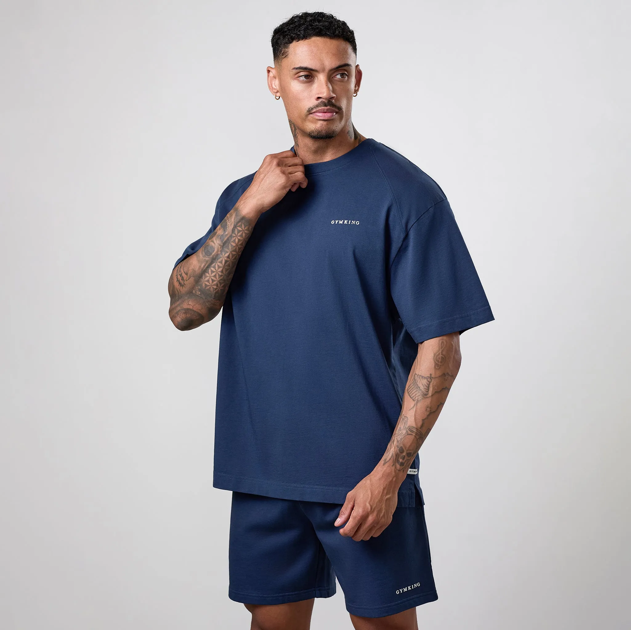 Gym King Limitless Washed T-Shirt - Rich Blue sold by The Gym King product image thumbnail 2