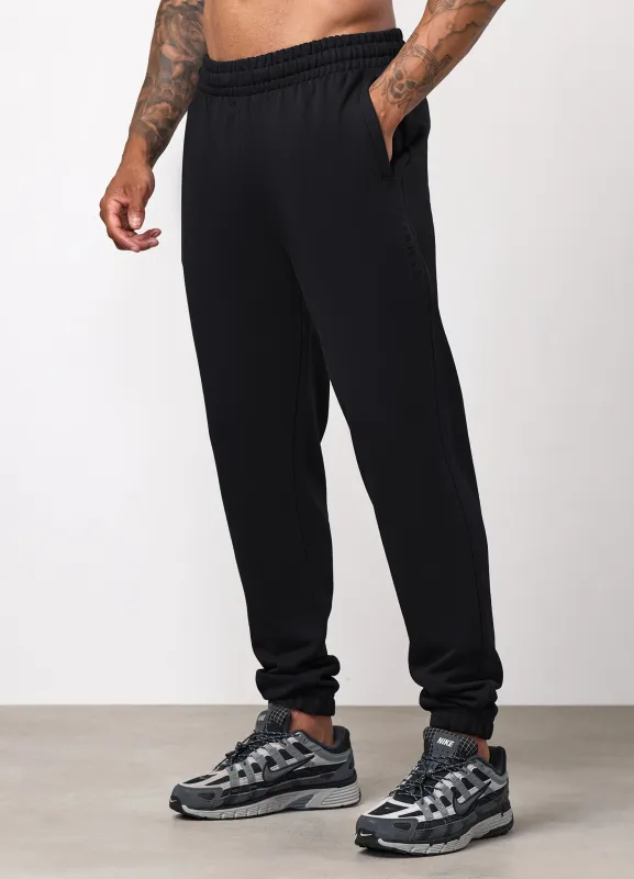 Gym King Text Logo Loopback Jogger - Black made by The Gym King