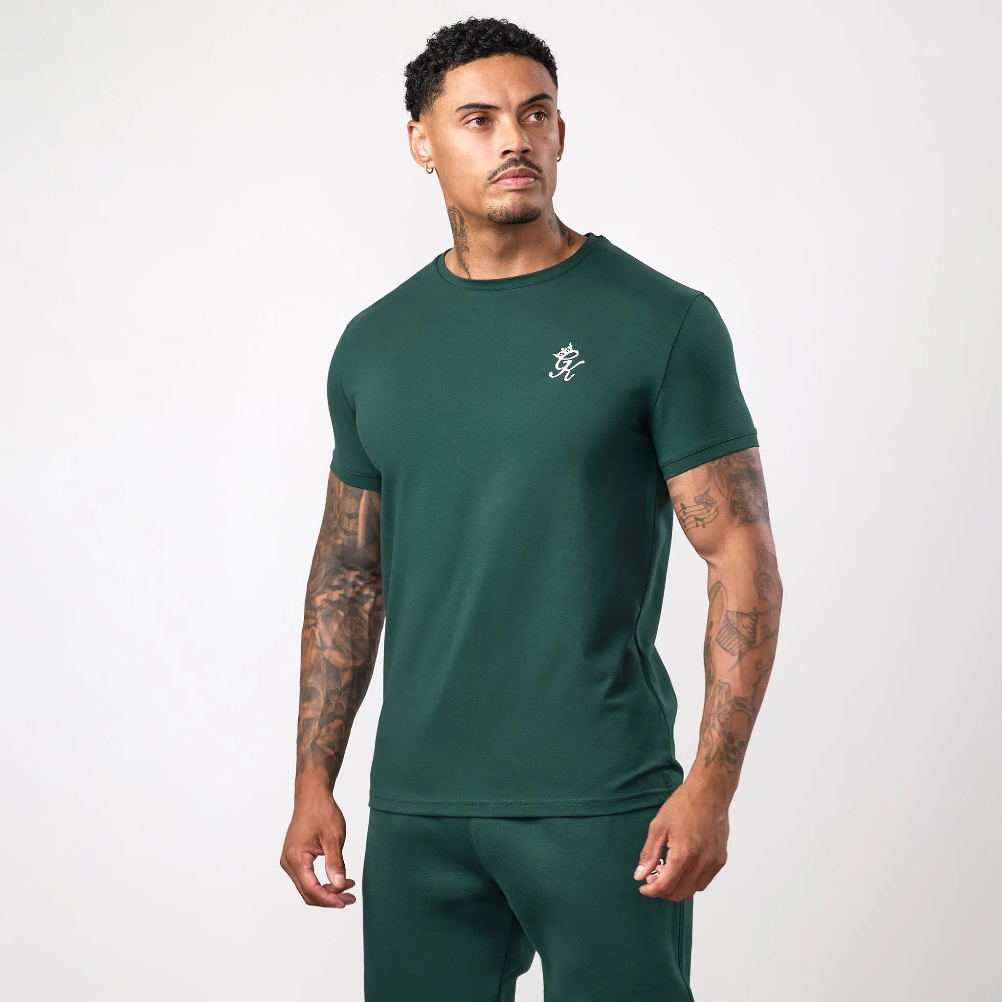 Gym King Fundamental T-Shirt - Deep Forest Green sold by The Gym King product image thumbnail 2