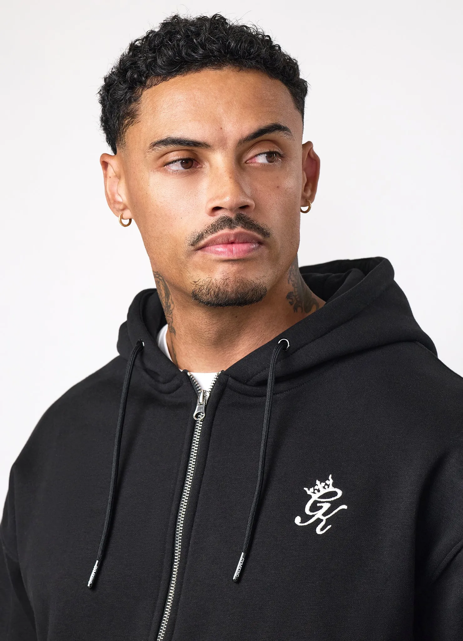 Gym King Fundamental Full Zip Hoodie - Black sold by The Gym King product image thumbnail 4