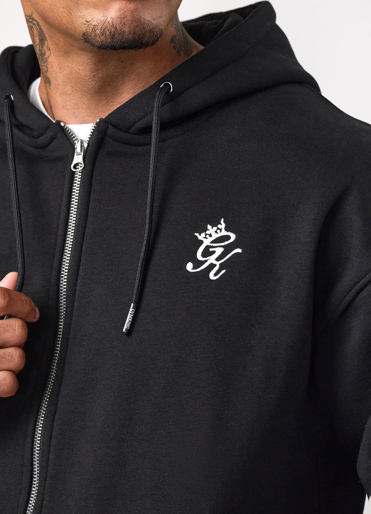 Gym King Fundamental Full Zip Hoodie - Black sold by The Gym King product image thumbnail 5