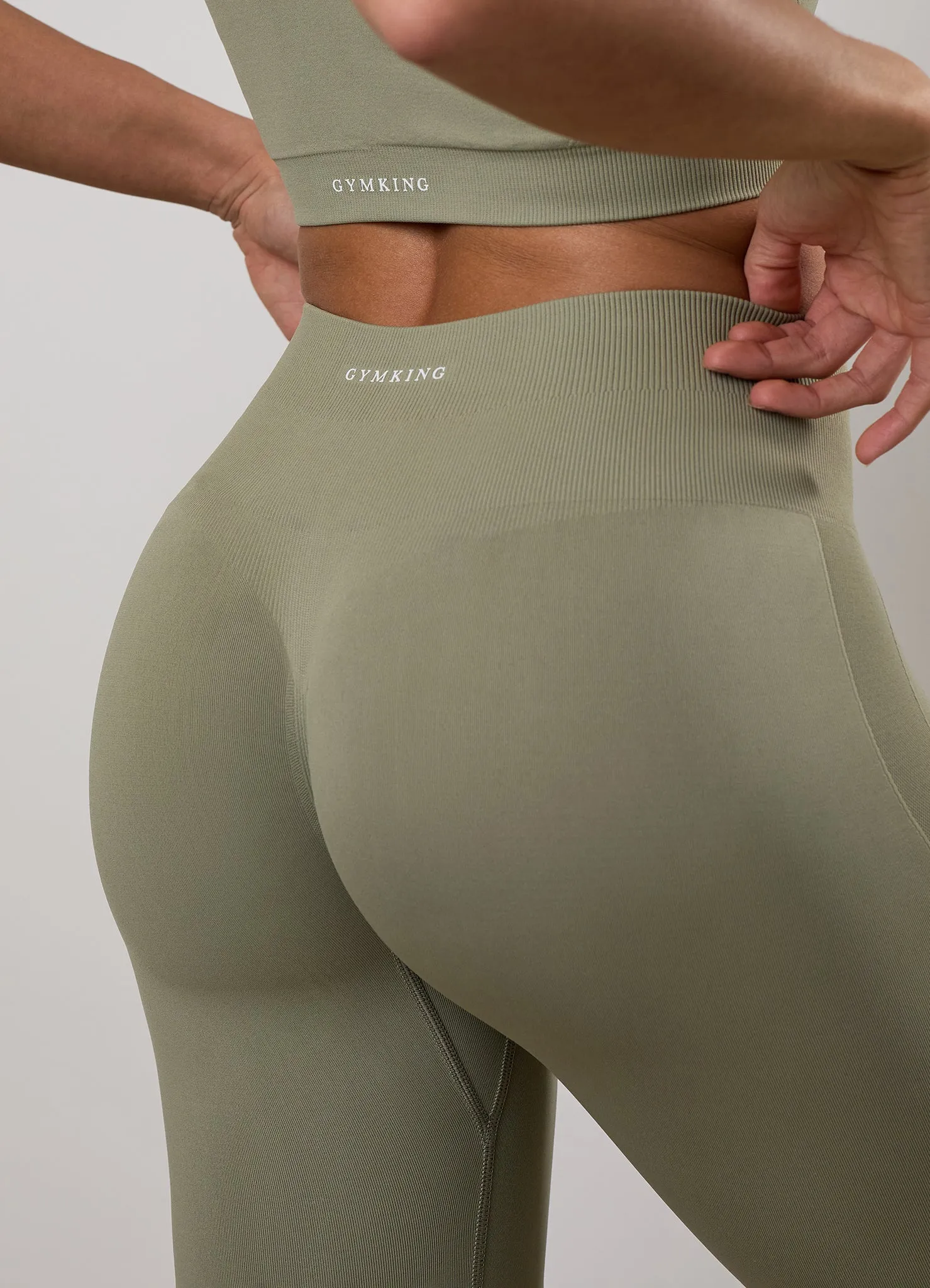 Gym King Power Lightweight Seamless Legging - Eucalyptus sold by The Gym King product image thumbnail 4
