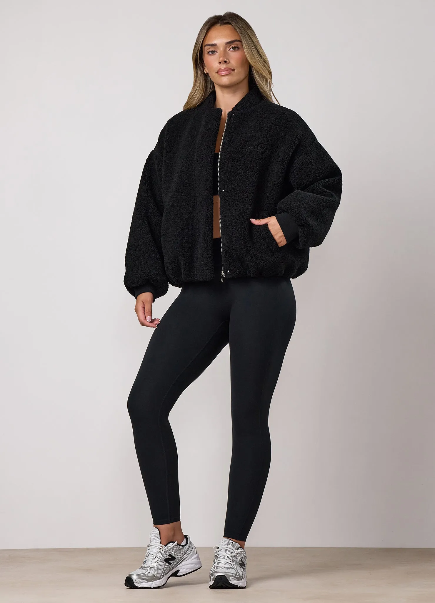 Gym King Borg Puffer Bomber Jacket - Black sold by The Gym King product image thumbnail 5