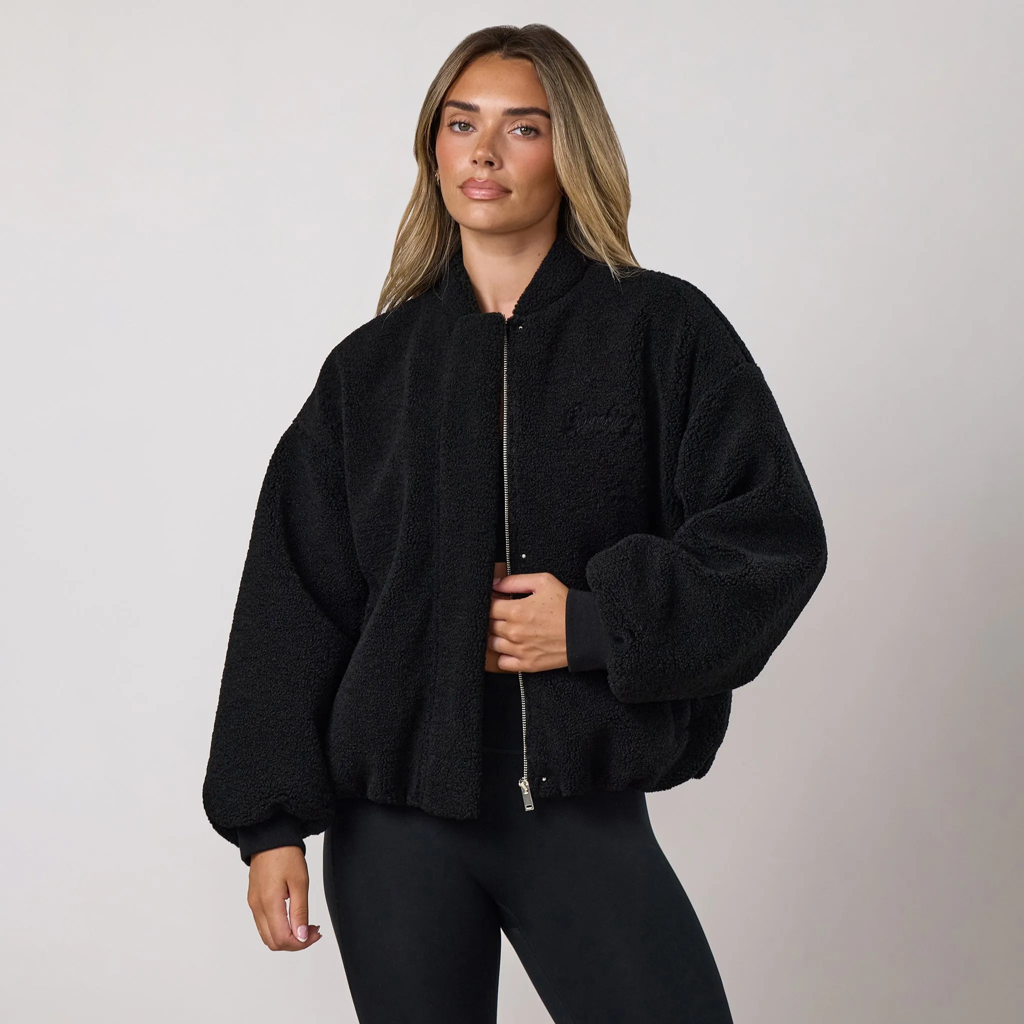 Gym King Borg Puffer Bomber Jacket - Black sold by The Gym King product image thumbnail 2