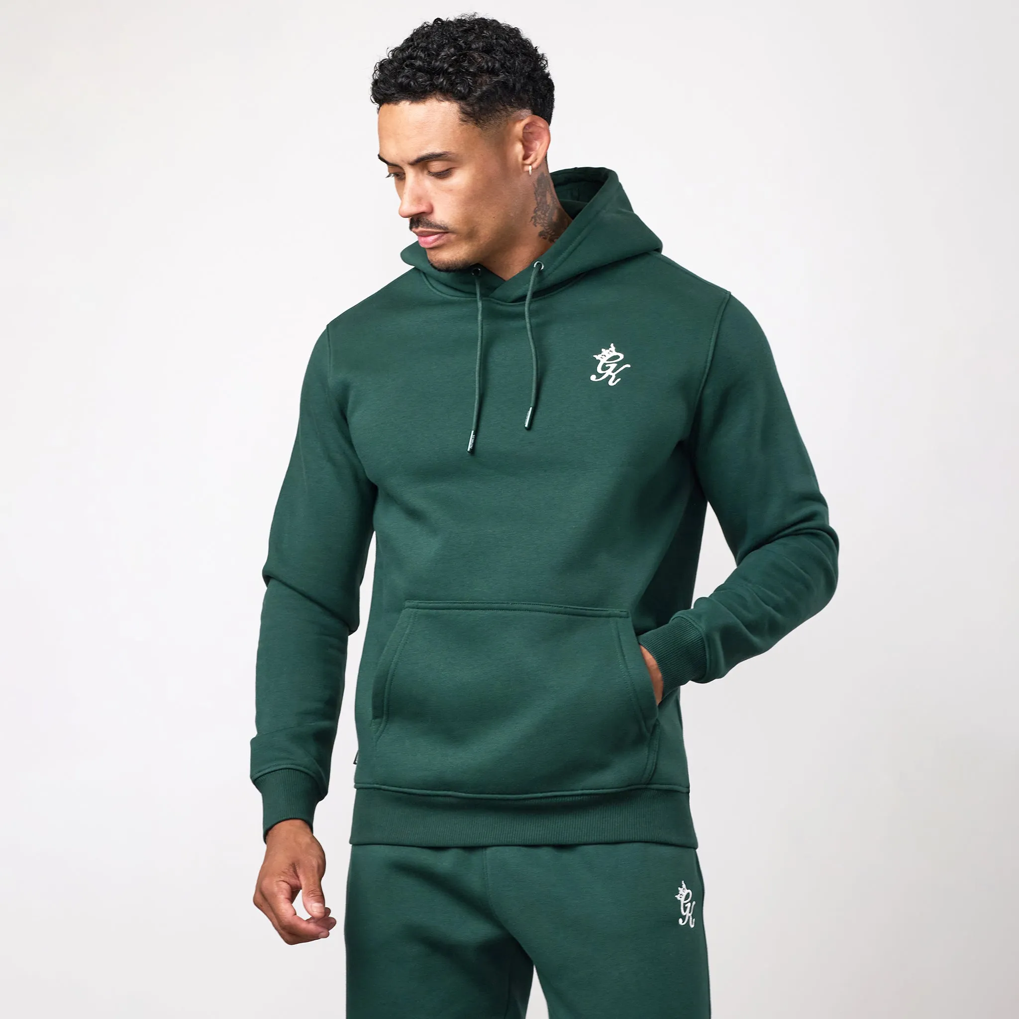 Gym King Fundamental Fleece Hood Tracksuit - Deep Forest Green sold by The Gym King product image thumbnail 2