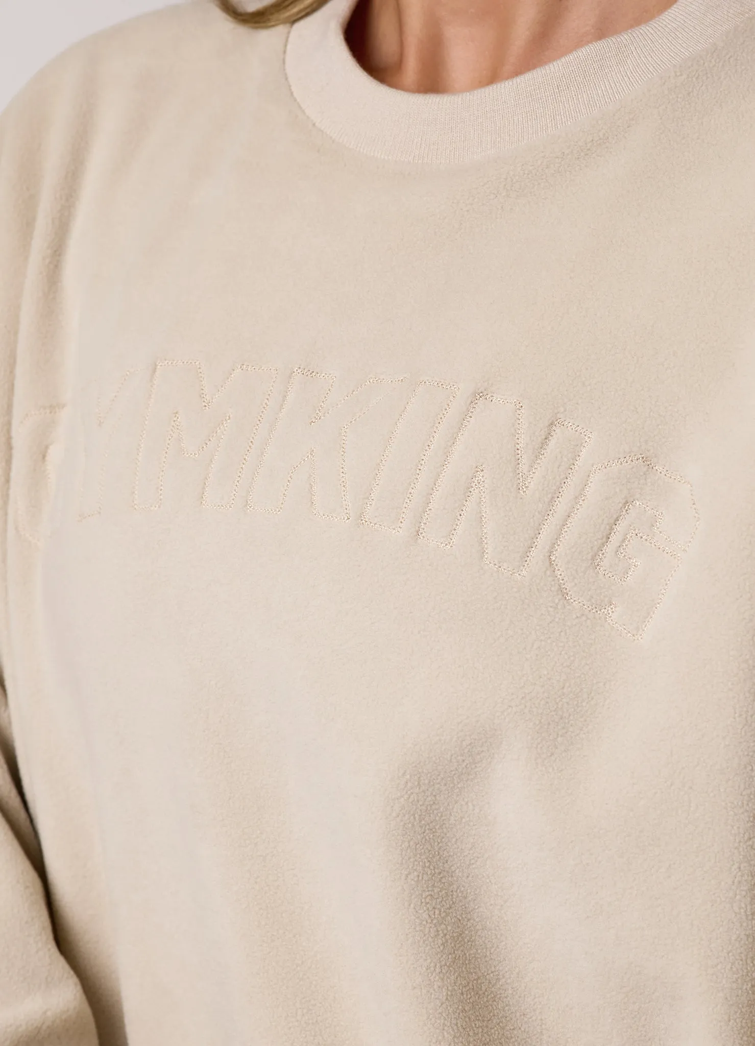Gym King Sanctuary Polar Fleece Crew - Moonbeam sold by The Gym King product image thumbnail 5