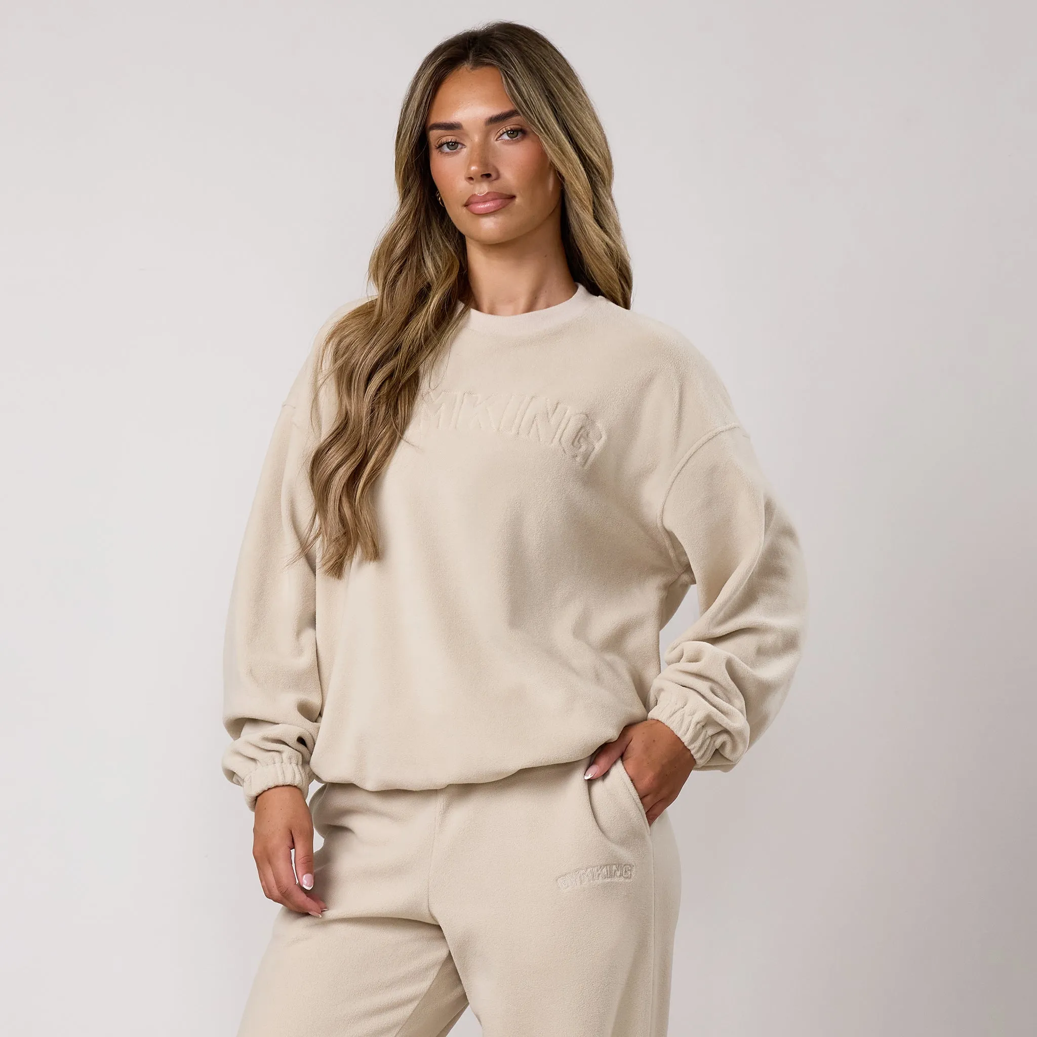 Gym King Sanctuary Polar Fleece Crew - Moonbeam sold by The Gym King product image thumbnail 2
