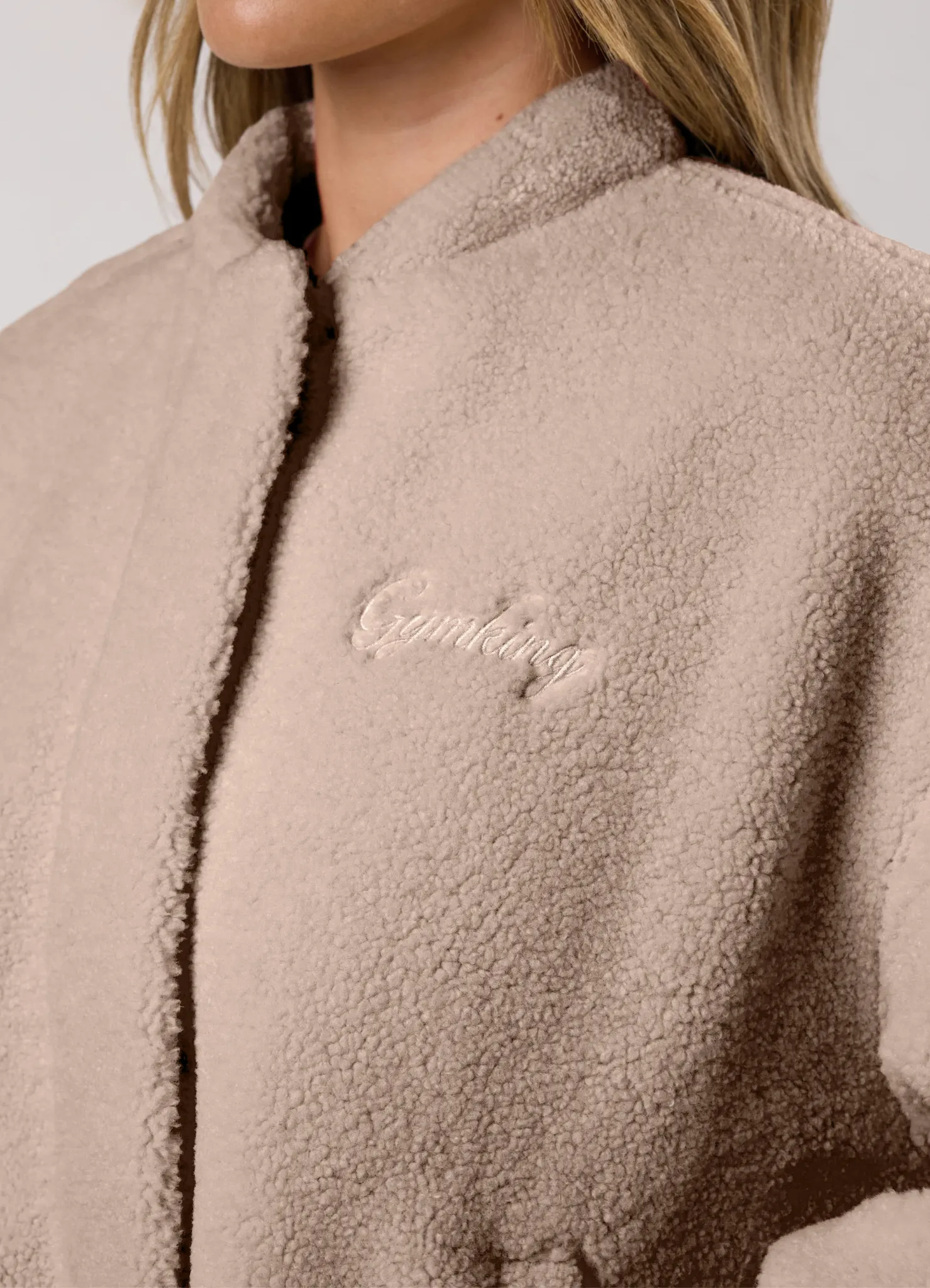 Gym King Borg Puffer Bomber Jacket - Warm Shadow sold by The Gym King product image thumbnail 5