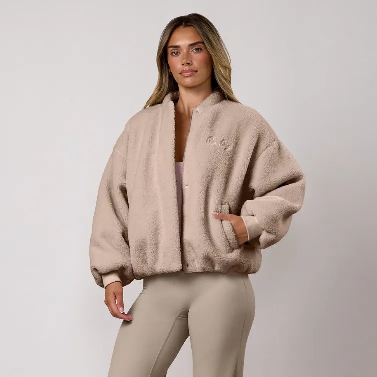 Gym King Borg Puffer Bomber Jacket - Warm Shadow sold by The Gym King product image thumbnail 2