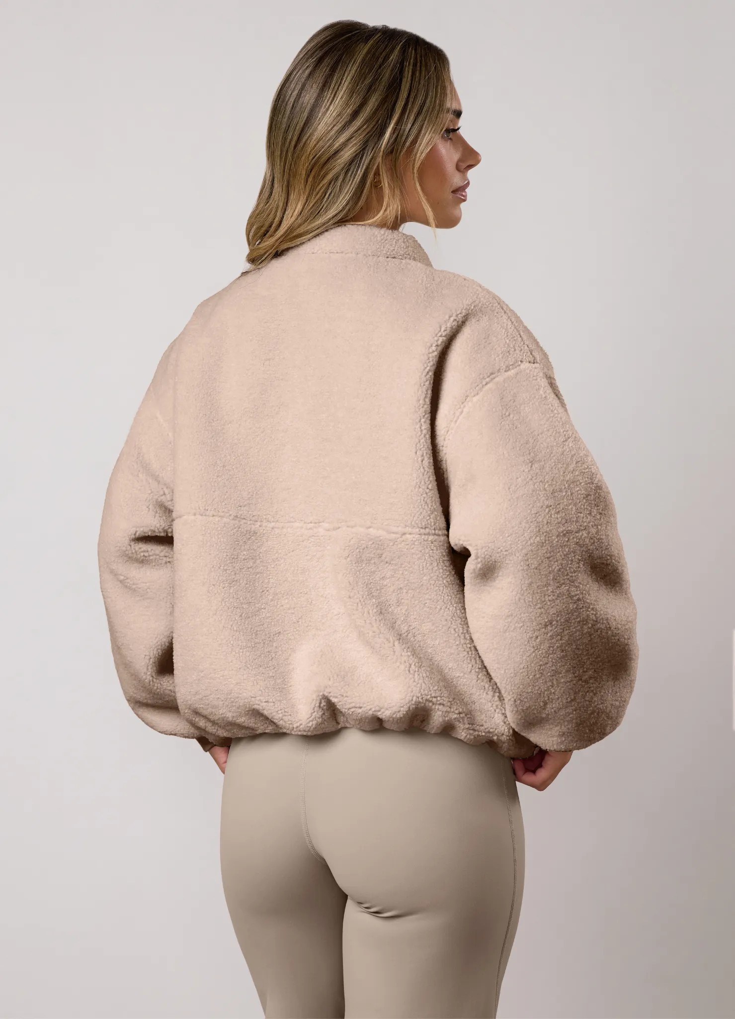 Gym King Borg Puffer Bomber Jacket - Warm Shadow sold by The Gym King product image thumbnail 3