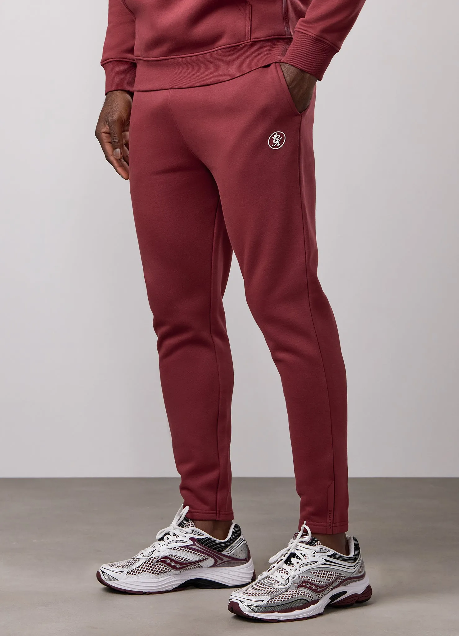 Gym King Pro Logo Jogger - Wine Red sold by The Gym King