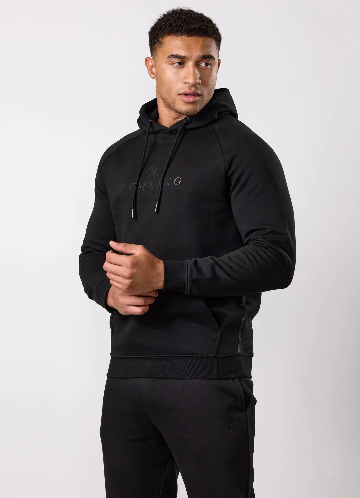 Gym King Pro Logo Hoodie - Black/Black sold by The Gym King product image thumbnail 2
