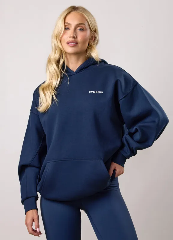 Gym King 365 Relaxed Fit Hoodie - Midnight made by The Gym King