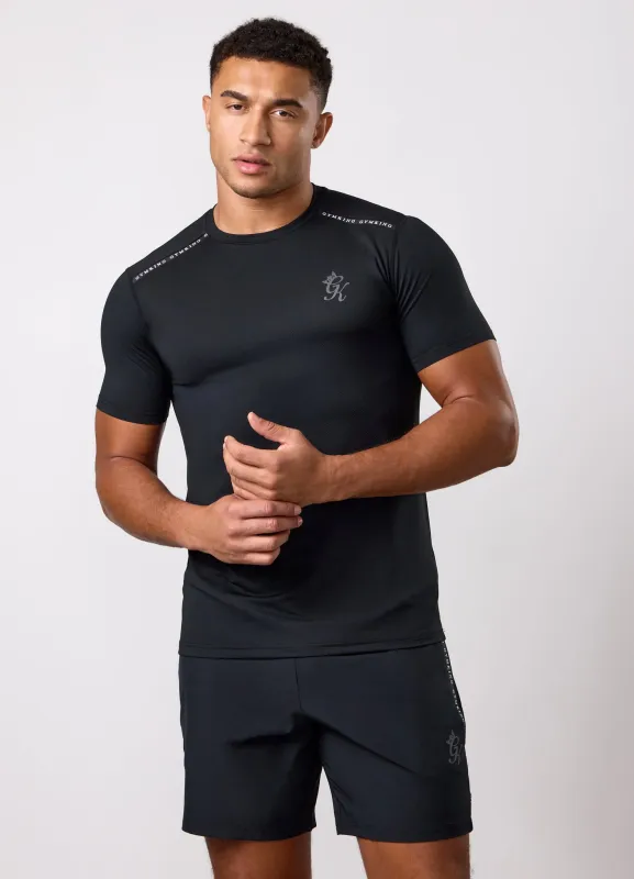Gym King Ambition Taped T-Shirt- Black made by The Gym King