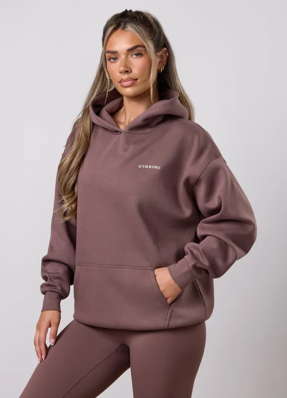 Gym King 365 Relaxed Fit Hoodie - Pecan Brown made by The Gym King