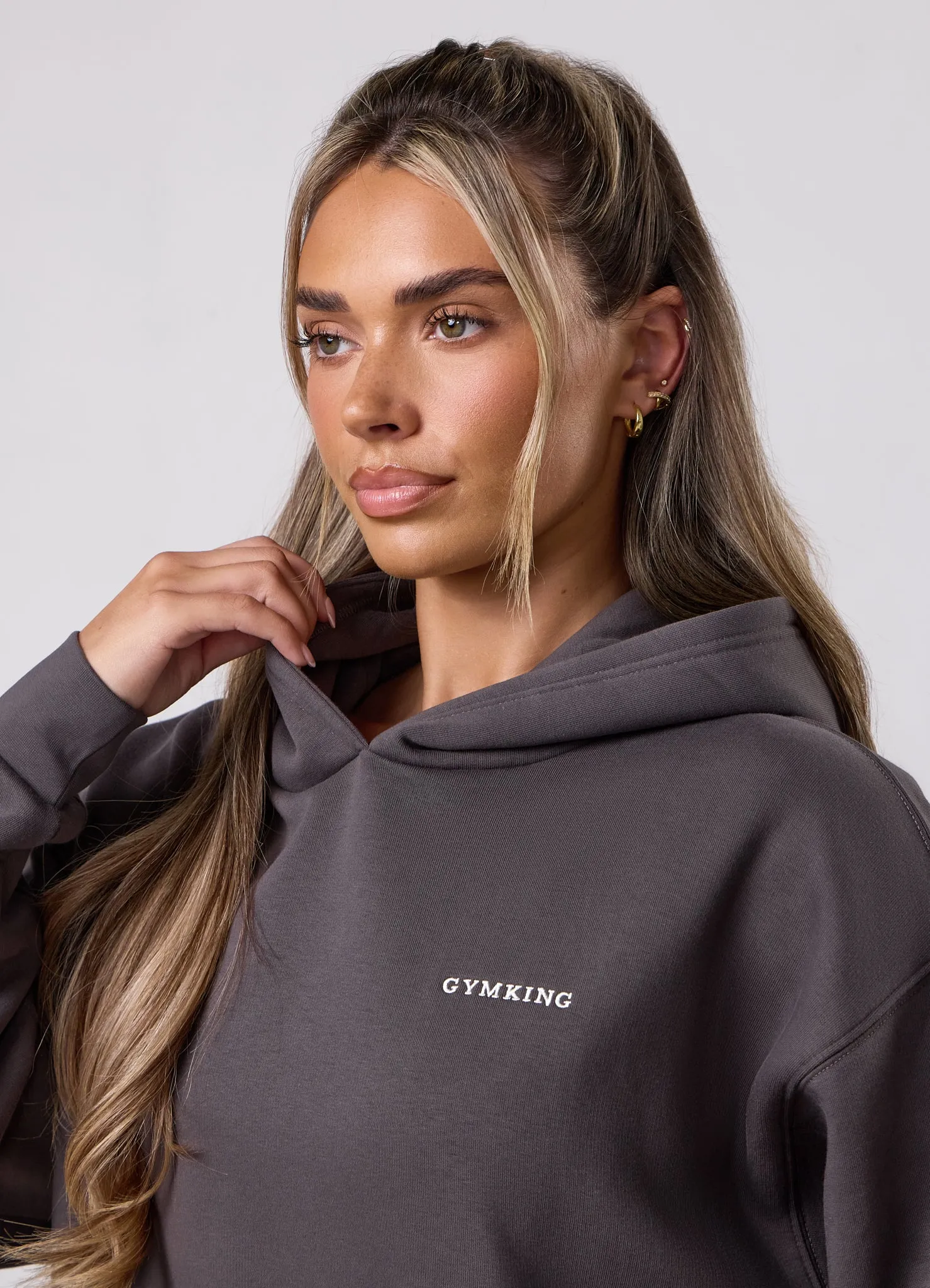 Gym King 365 Relaxed Fit Hoodie - Asphalt sold by The Gym King product image thumbnail 4