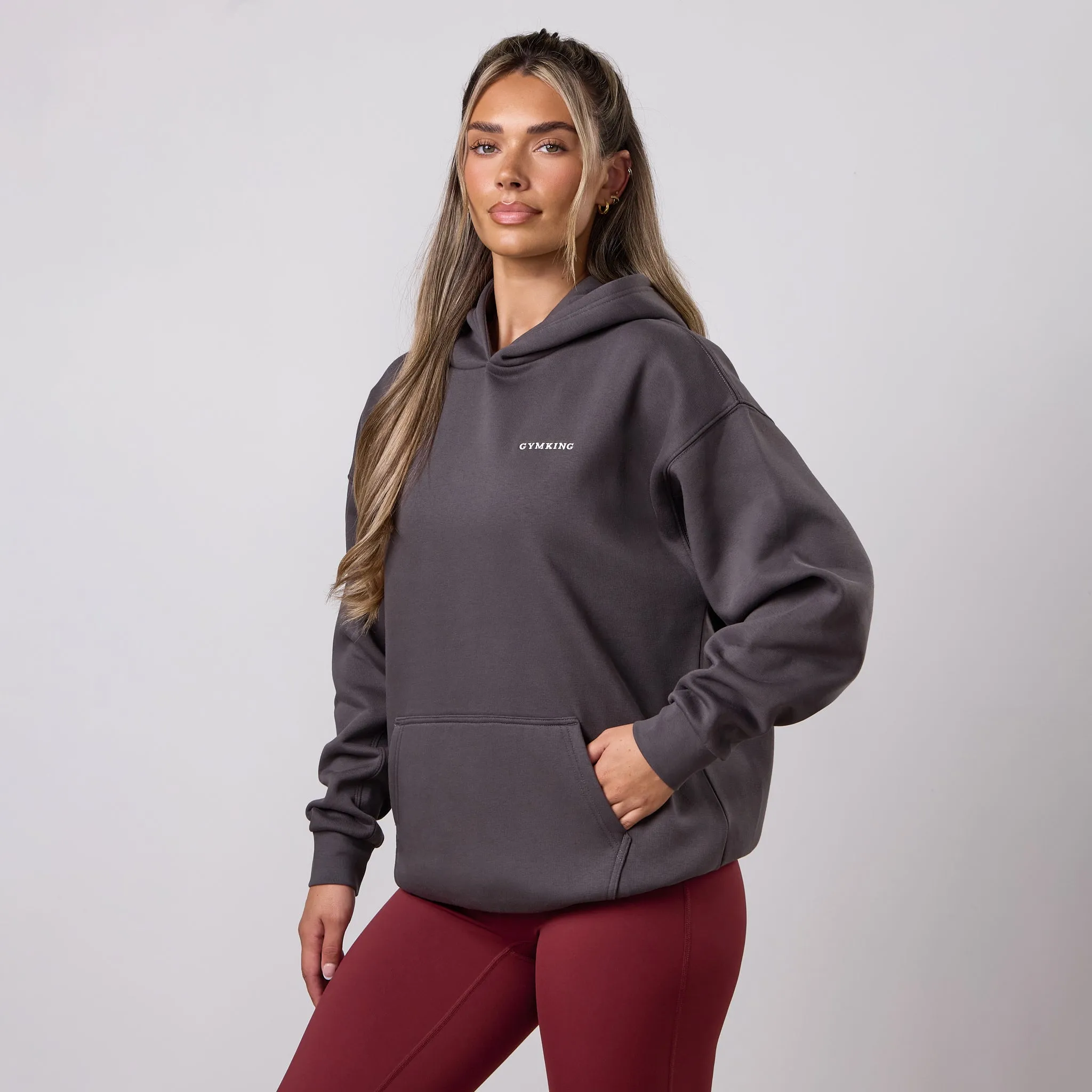 Gym King 365 Relaxed Fit Hoodie - Asphalt sold by The Gym King product image thumbnail 2