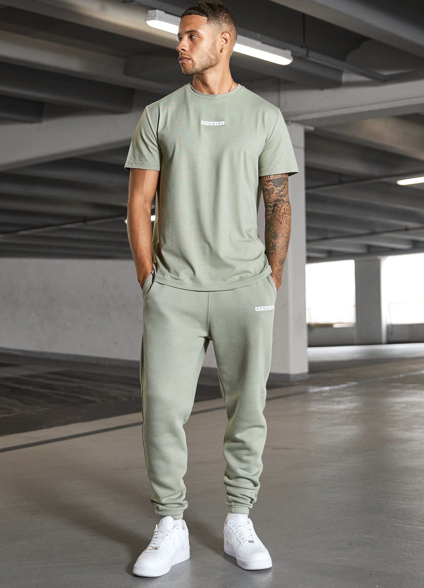 Gym King Box Logo Jogger - Soft Khaki sold by The Gym King product image thumbnail 9