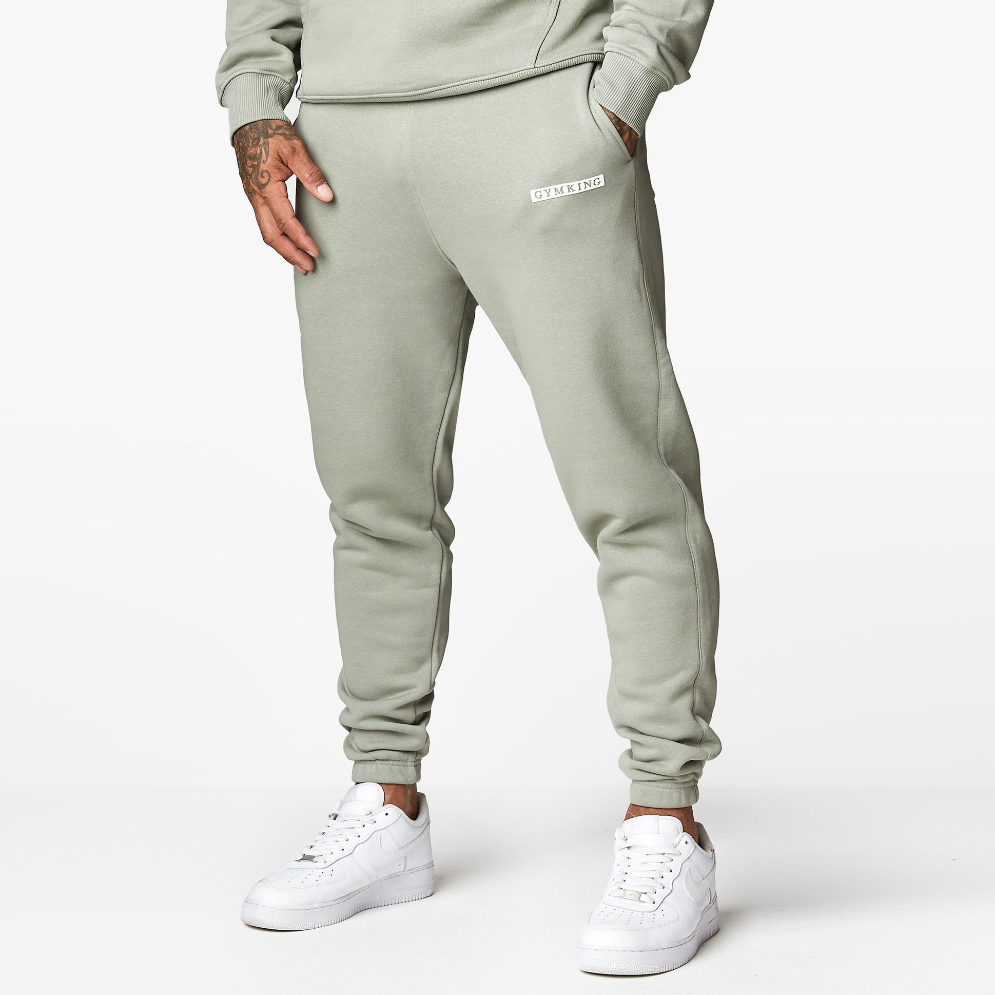 Gym King Box Logo Jogger - Soft Khaki sold by The Gym King product image thumbnail 2