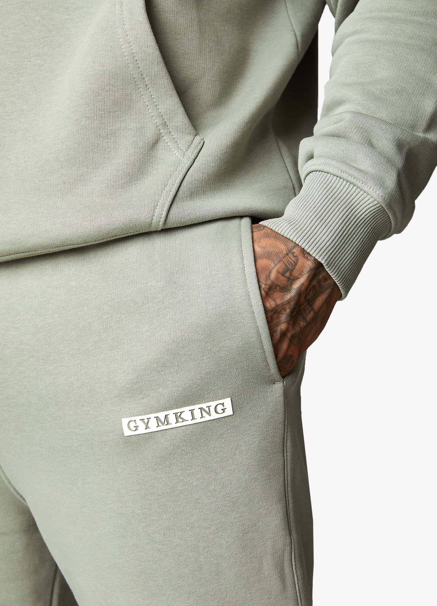 Gym King Box Logo Jogger - Soft Khaki sold by The Gym King product image thumbnail 4