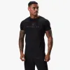 Gym King Pro Logo Tee - Black/Black sold by The Gym King