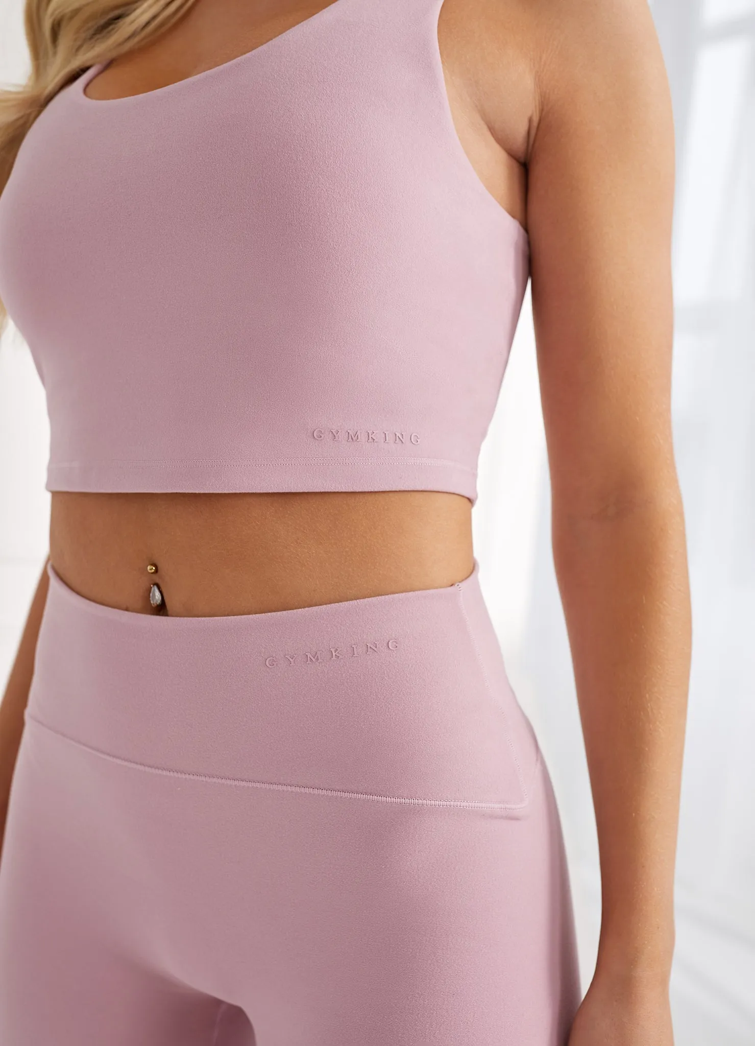 Gym King Peach Luxe Tank - Dusky Mauve Luxe sold by The Gym King product image thumbnail 4