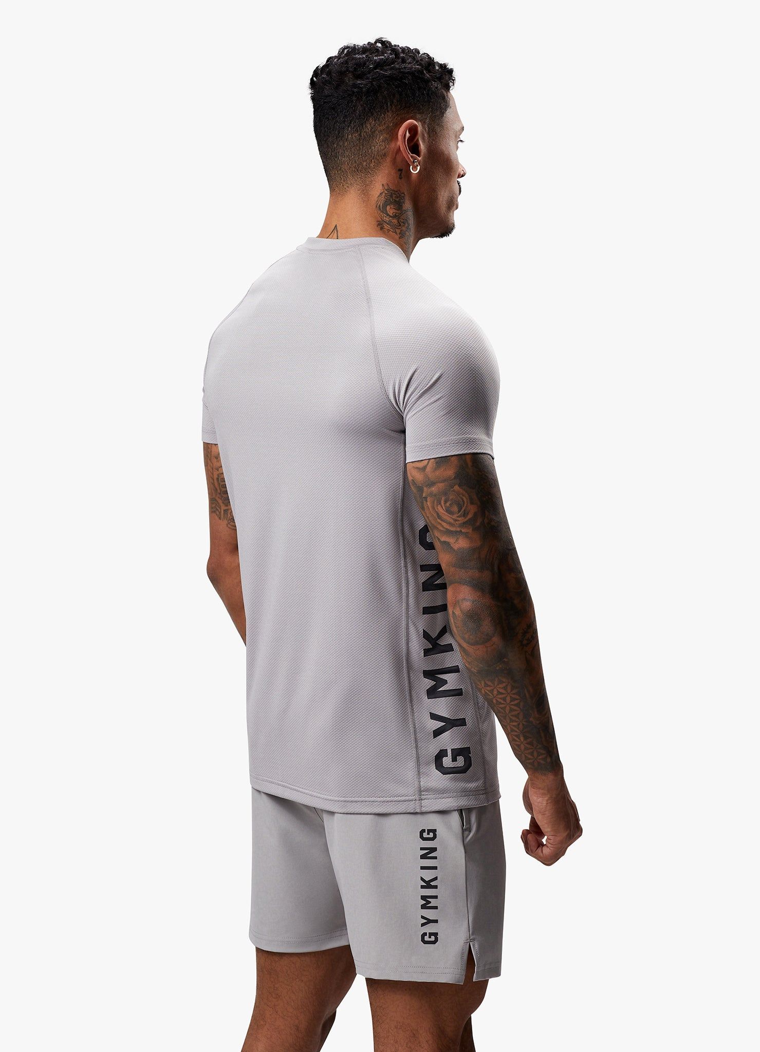 Gym King Training Division Tee - Shadow Grey sold by The Gym King product image thumbnail 5