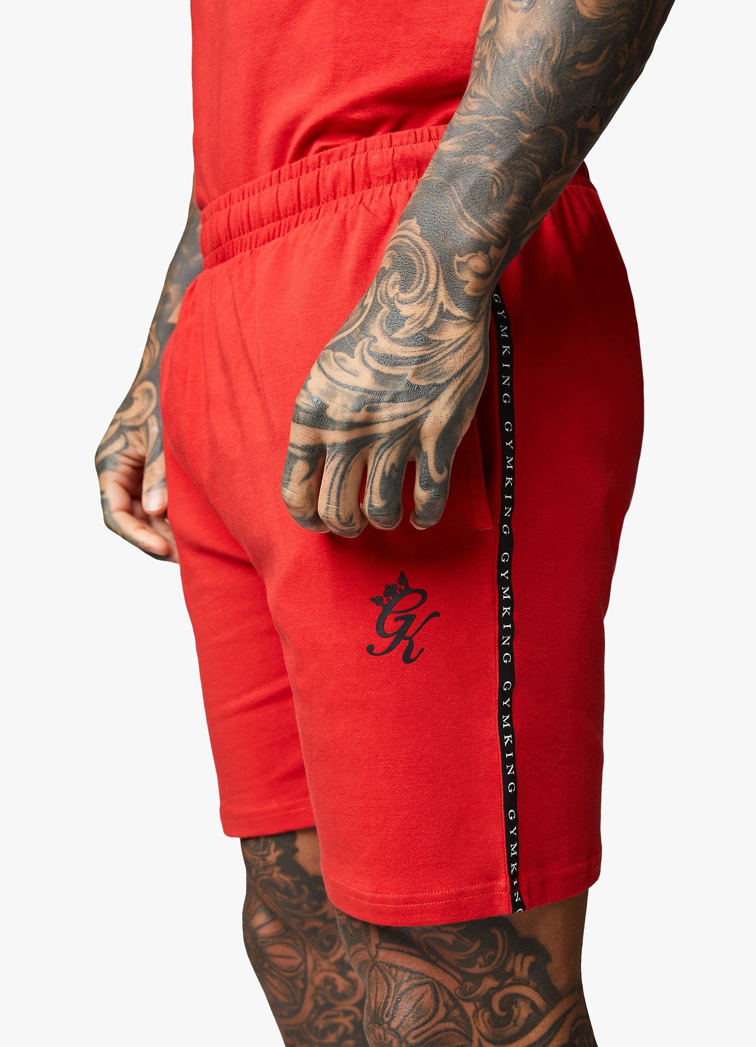 Gym King Taped Jersey Short - Red Rush sold by The Gym King product image thumbnail 4