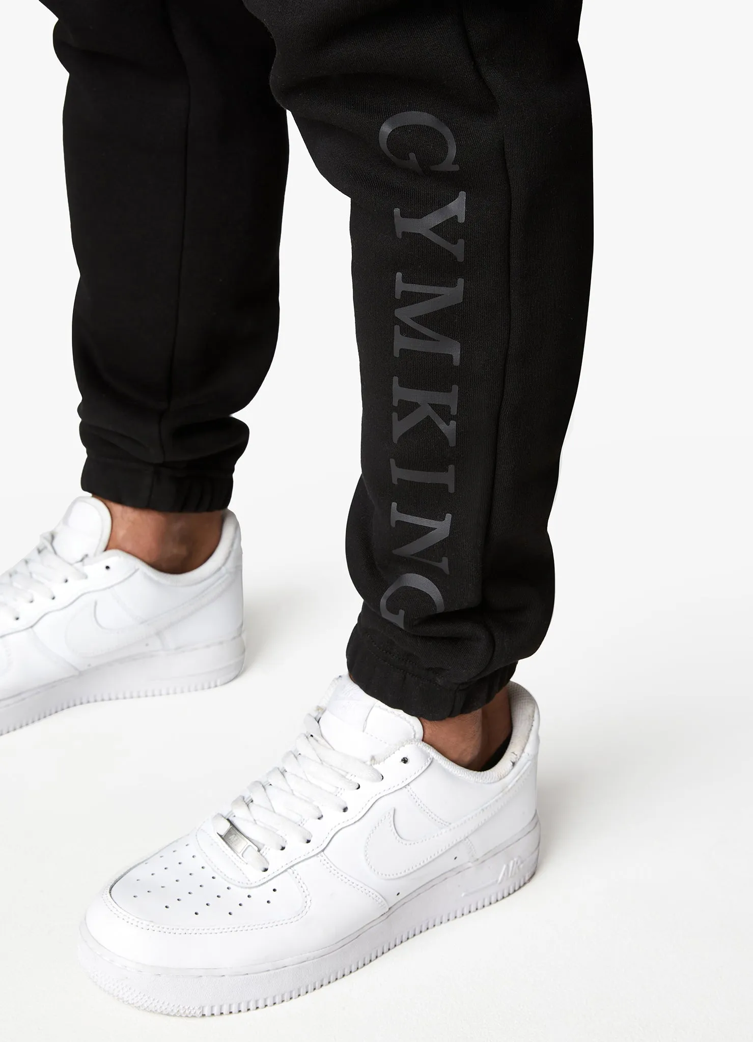 Gym King Covert Linear Logo Jogger - Black sold by The Gym King product image thumbnail 3