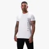 Gym King Split Linear Tee - White sold by The Gym King
