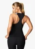 Gym King 365 Long Line Racer Tank - Black sold by The Gym King