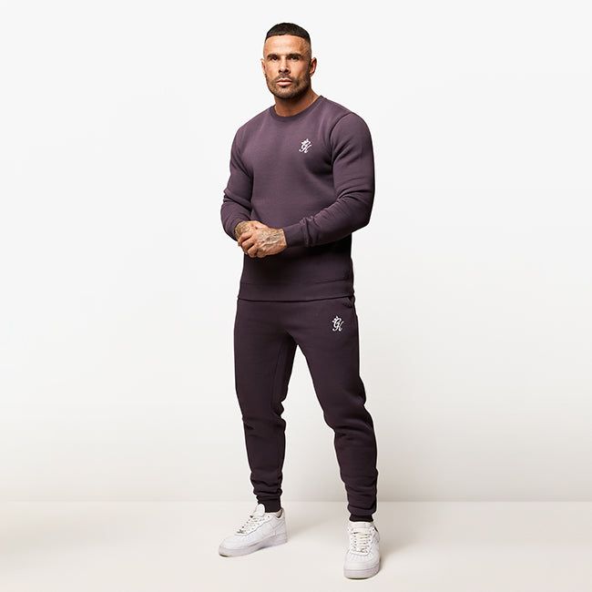 Gym King Fundamental Fleece Crew Tracksuit - Plum sold by The Gym King product image thumbnail 2