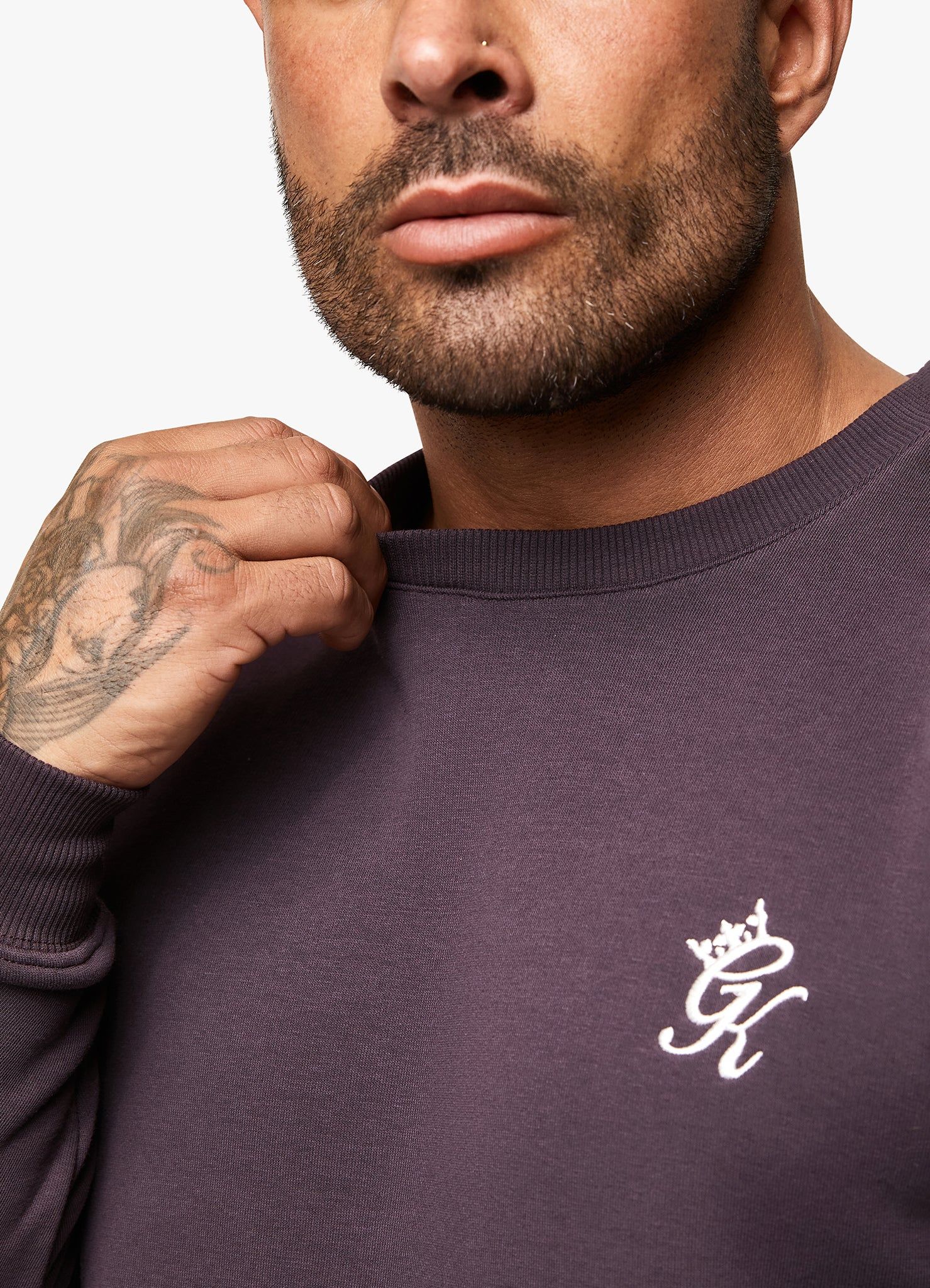 Gym King Fundamental Fleece Crew Tracksuit - Plum sold by The Gym King product image thumbnail 3