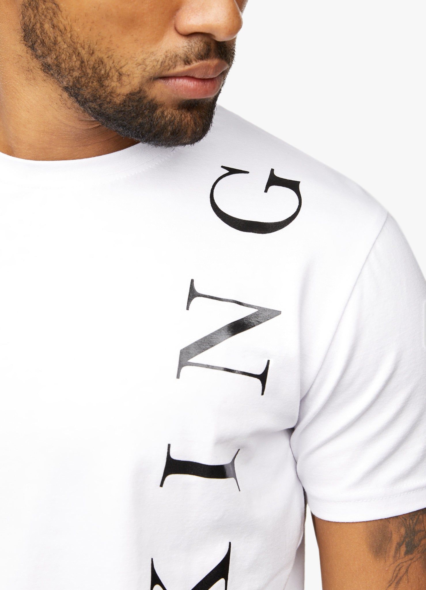 Gym King Text Logo Tee - White sold by The Gym King product image thumbnail 6