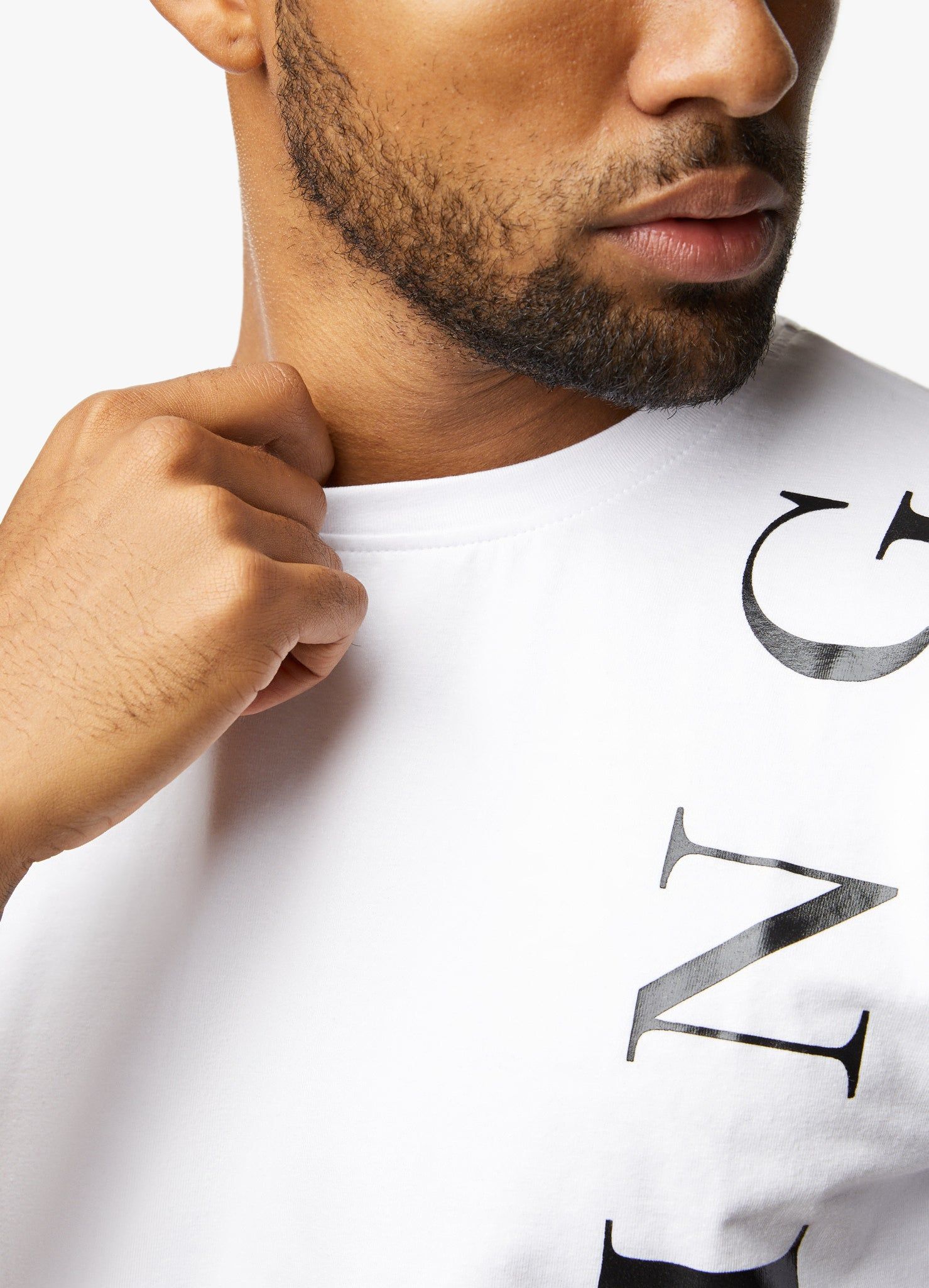 Gym King Text Logo Tee - White sold by The Gym King product image thumbnail 4