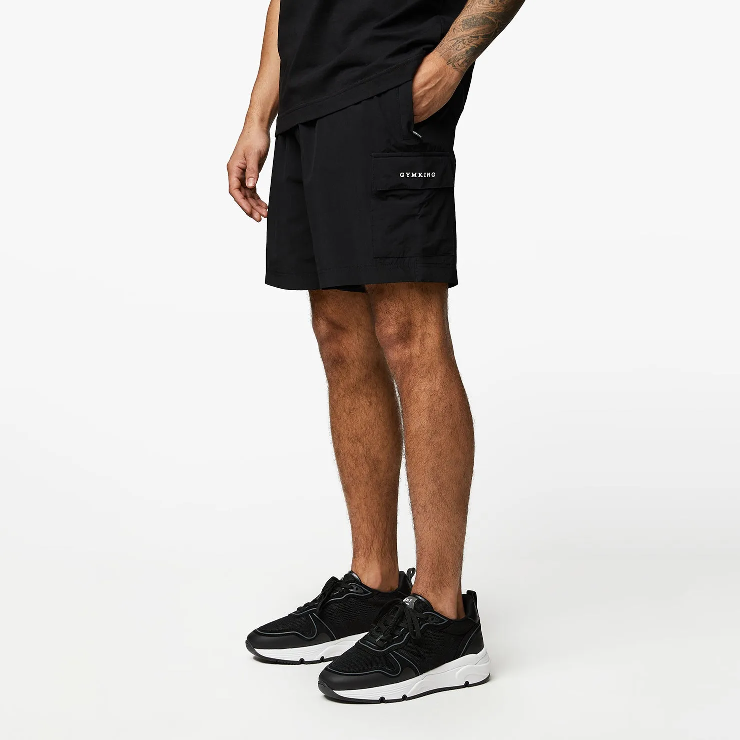 Gym King Utility Woven Cargo Short - Black sold by The Gym King product image thumbnail 2