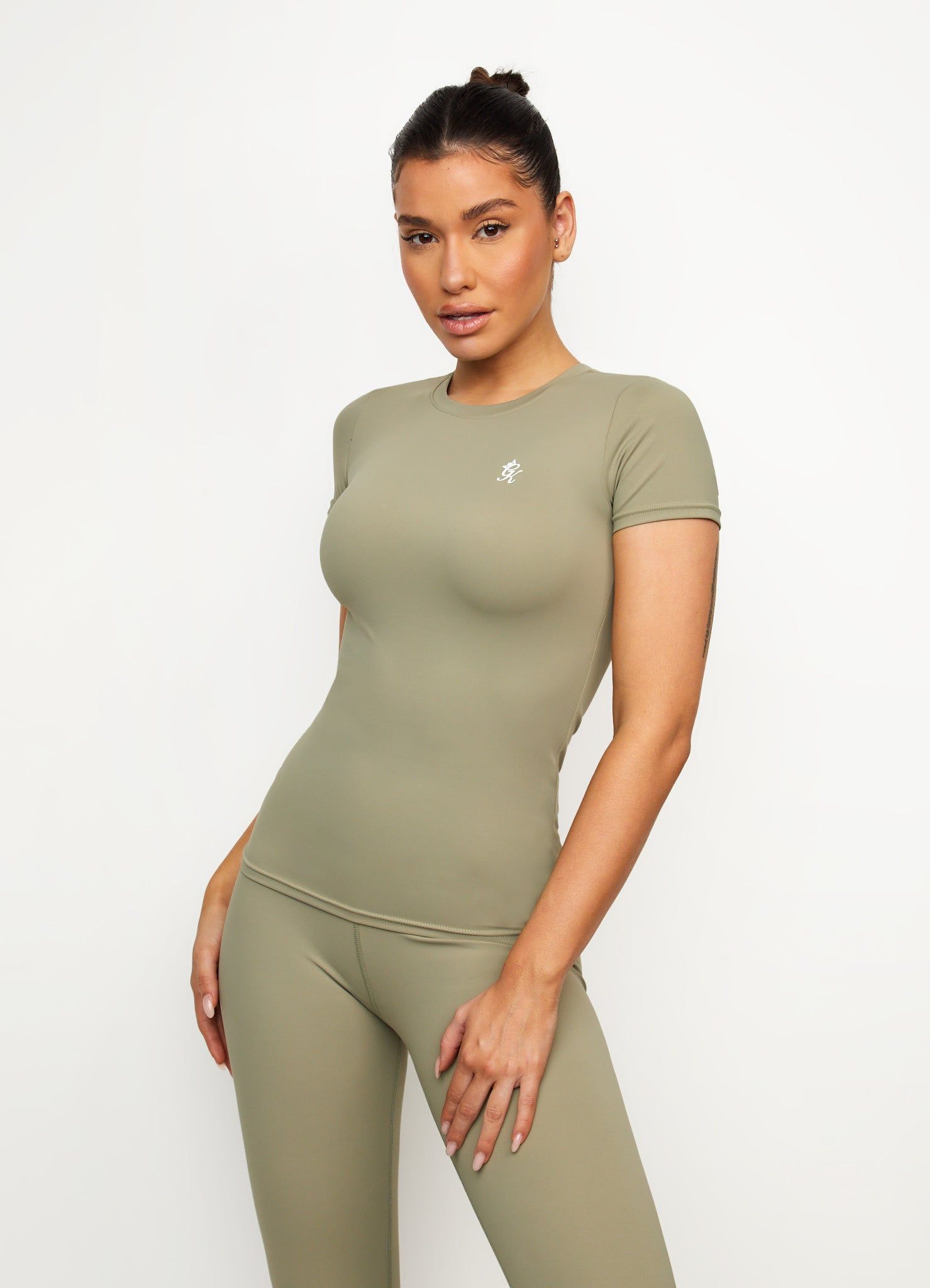 Gym King 365 Tee - Pale Olive sold by The Gym King