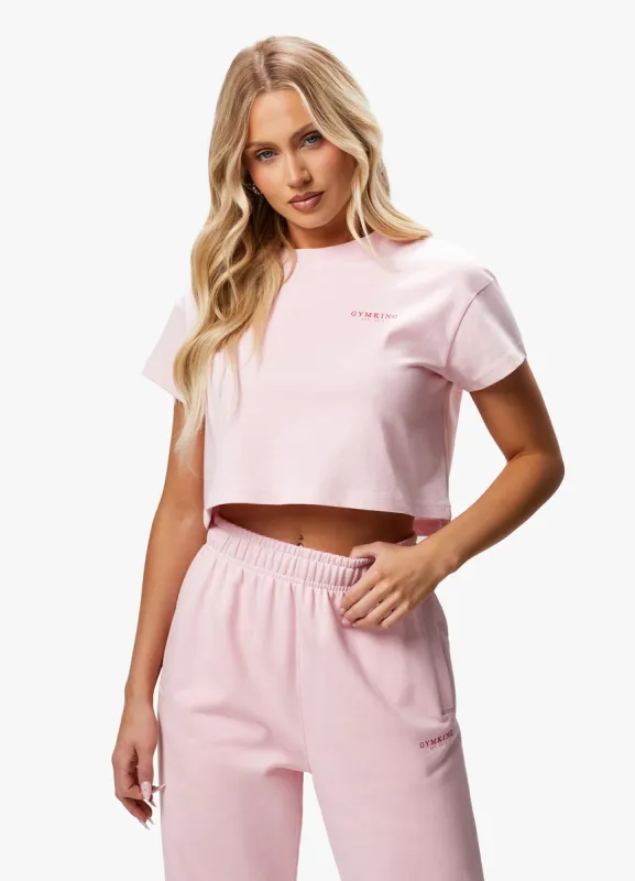 Gym King Established Cap Sleeve Tee - Candyfloss Pink made by The Gym King