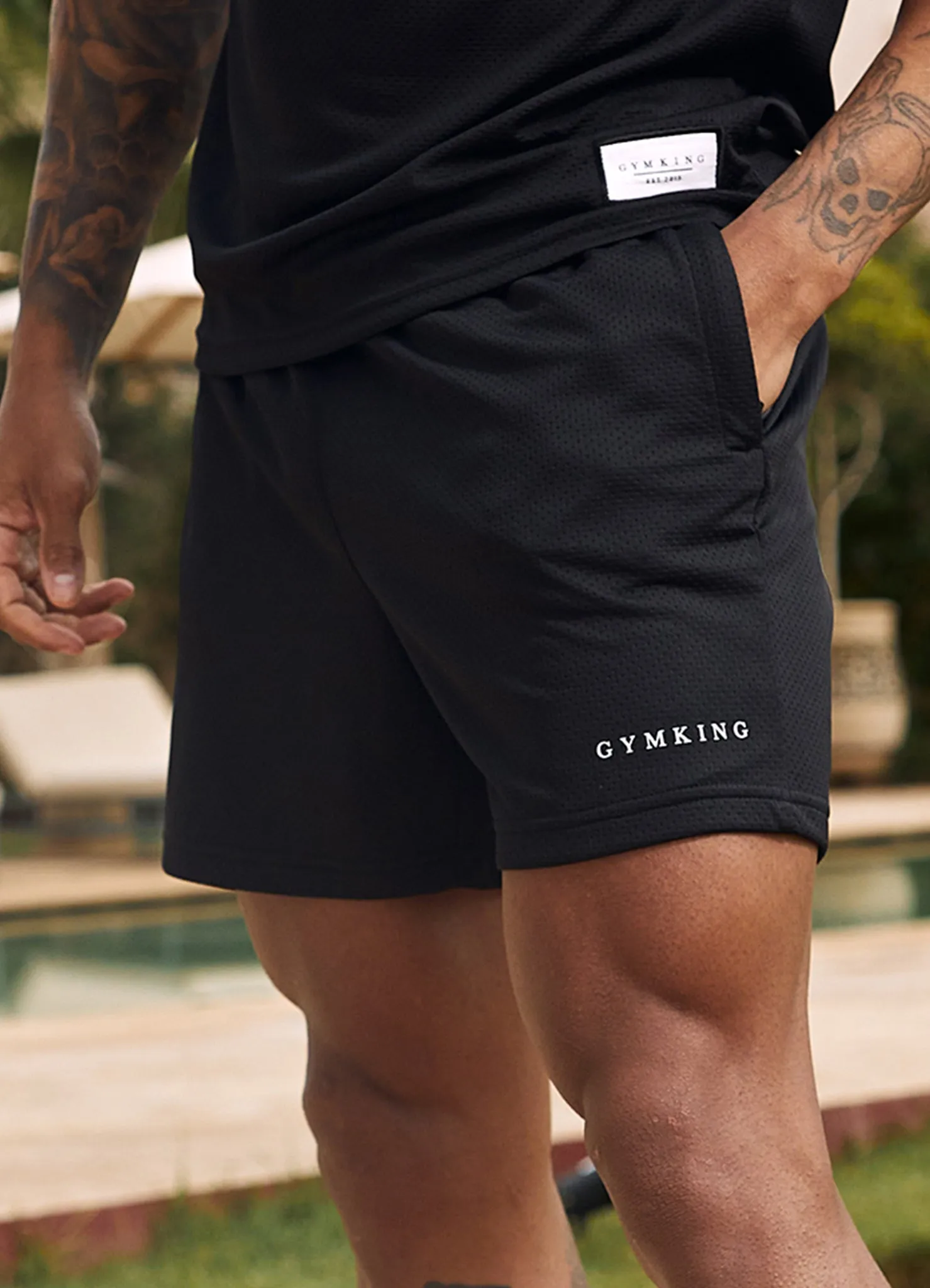 Gym King Brooklyn Mesh Short - Black sold by The Gym King product image thumbnail 4