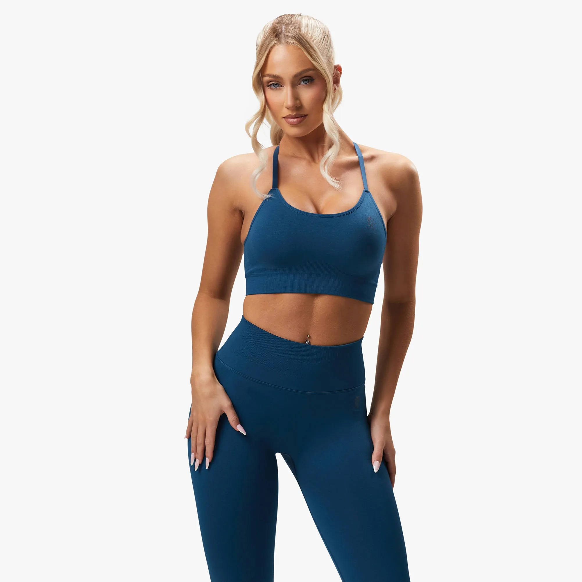 Gym King Sculpt Seamless Bra - Marine Teal sold by The Gym King product image thumbnail 2