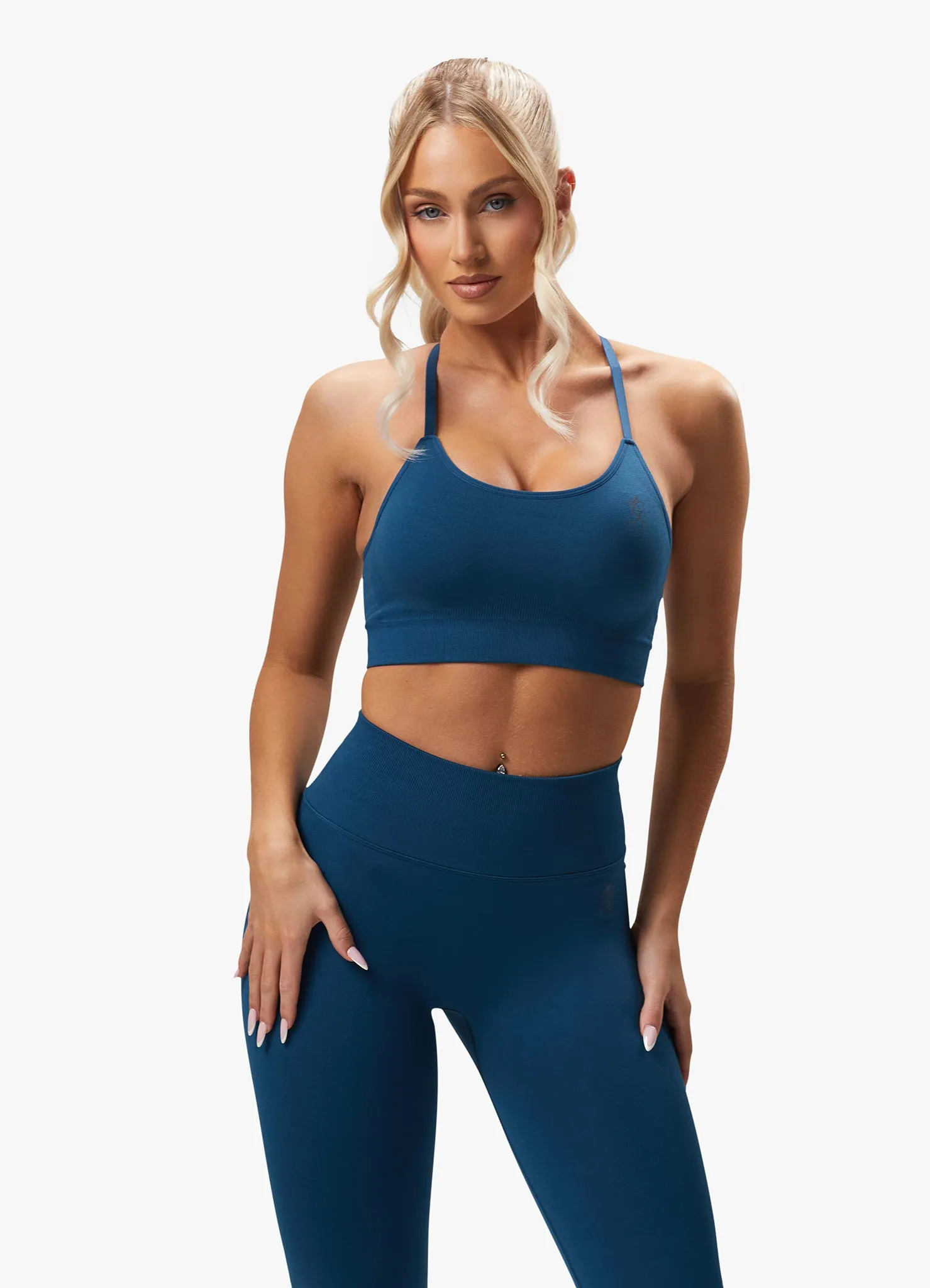 Gym King Sculpt Seamless Bra - Marine Teal sold by The Gym King