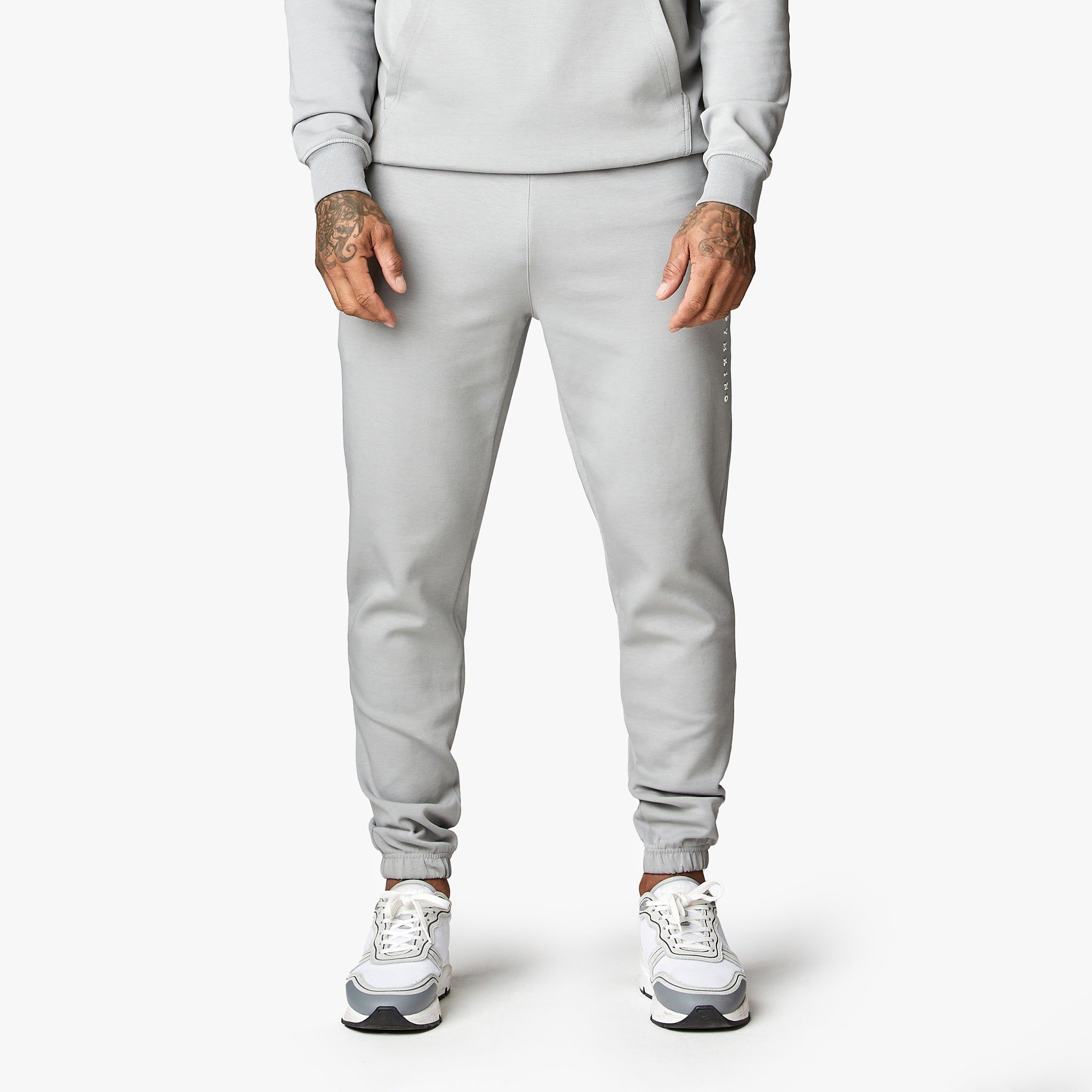 Gym King Linear Print Interlock Jogger - Cloudy Grey sold by The Gym King product image thumbnail 2