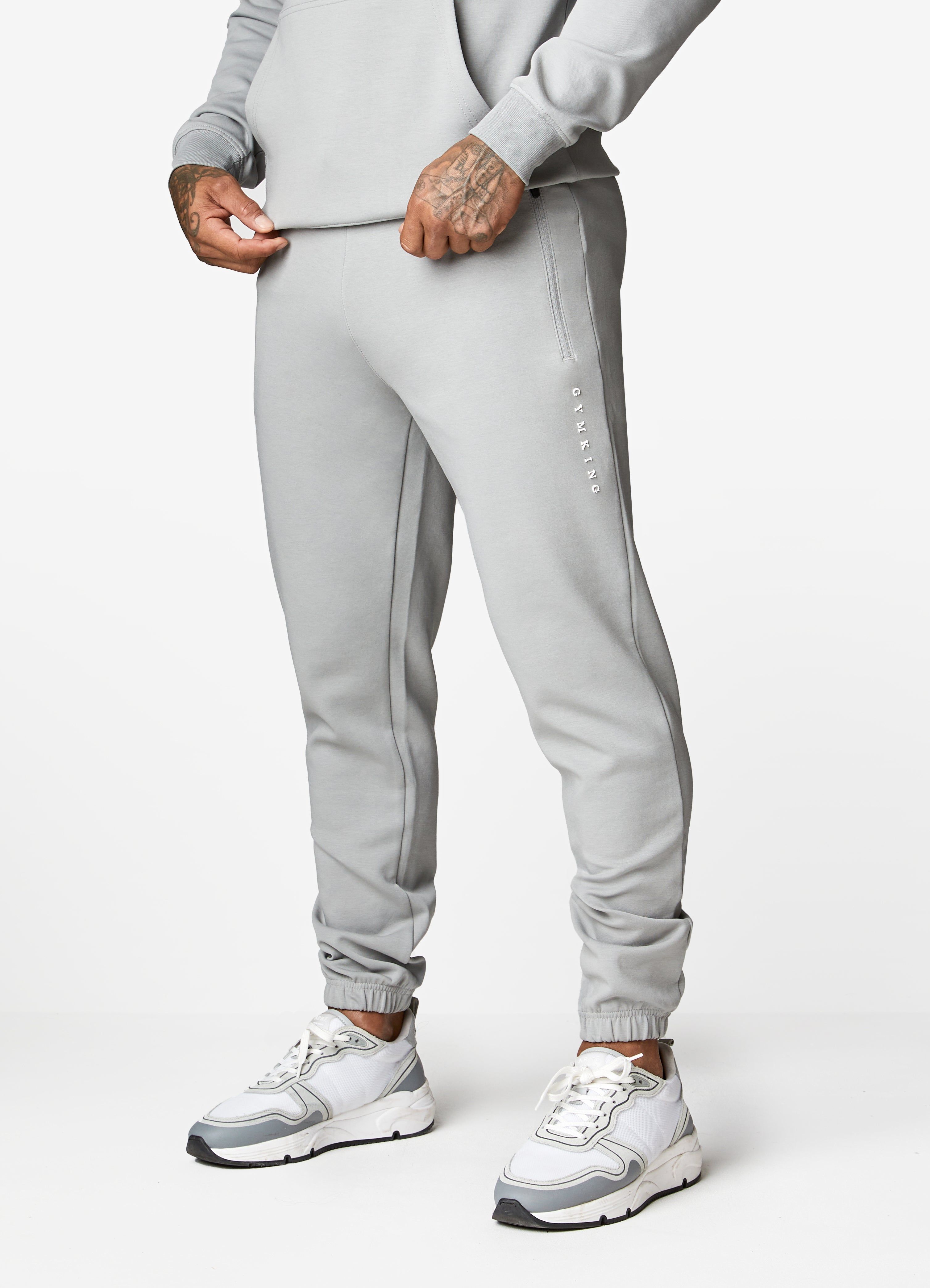 Gym King Linear Print Interlock Jogger - Cloudy Grey sold by The Gym King product image thumbnail 5