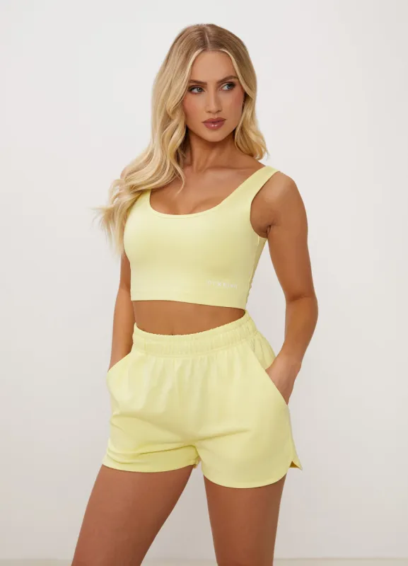Gym King Established Bralette - Lemon Sherbet sold by The Gym King