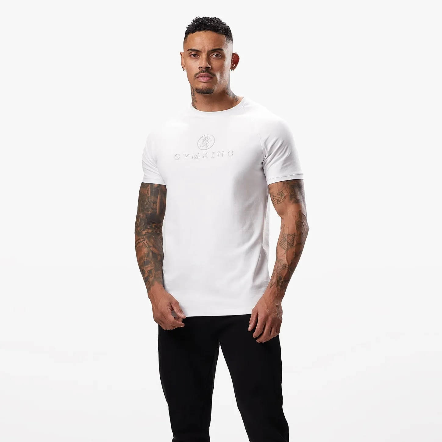 Gym King Pro Jersey Tee - White sold by The Gym King product image thumbnail 2